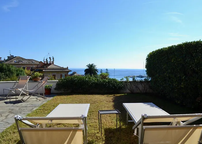 Bellavista Eight - Elegante Vista Mare Con Giardino E Posto Auto Privato - 4 Posti Letto * Σάντα Μαργκερίτα Λιγκούρε