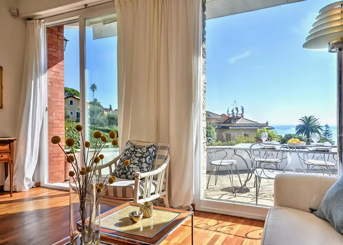 Bellavista Eight - Elegante Vista Mare Con Giardino E Posto Auto Privato - 4 Posti Letto * Σάντα Μαργκερίτα Λιγκούρε